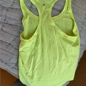 Lululemon Neon Yellow Racerback Tank Top